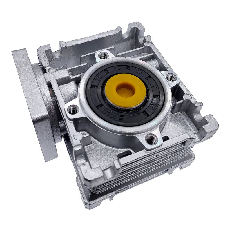 Custom  speed reducer worm DC motor gearbox 14mm output 5:1-80:1 RV030 Worm Gearbox Speed Reducer for NEMA 23 Motor Manufacturer