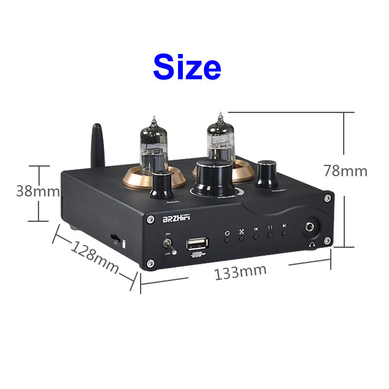 6J5 Vacuum NE5532 Tube Preamp Headphone Amplifier HiFi Stereo Preamplifier APTX ES9023 Home Theater Pre AMP pcb assembly