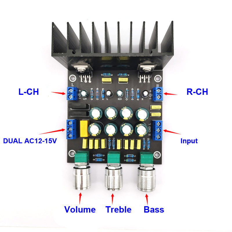 2*20W LM1875 Audio Power Amplifier Board Stereo Class AB Home Theater Hifi 15-50W AMP amplifier board pcb assembly Customize