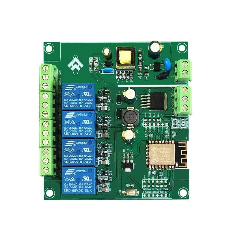 Custom AC/DC Power Supply ESP8266 WIFI Four-way Relay Module ESP-12F Development Board Secondary Development Manufacturer