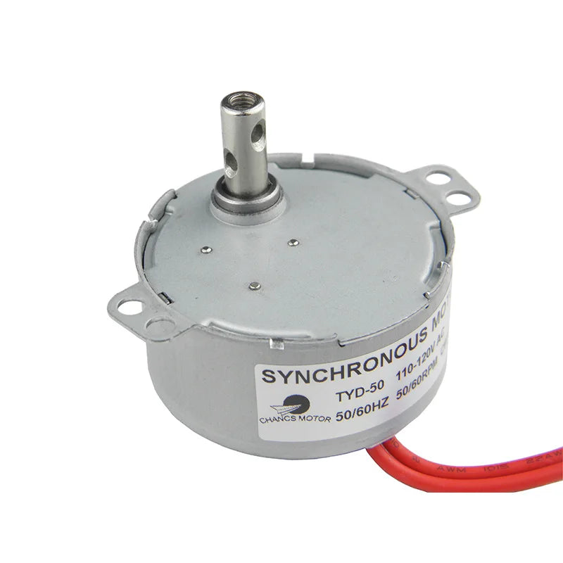 Custom Synchronous Electric Motor TYD-50 110V AC 50-60RPM CW/CCW 4W Torque 0.4Kg.cm Manufacturer