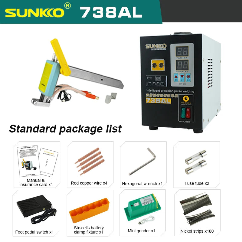 Custom 738AL Spot Welding Machine New Upgraded Telescopic Arm Handheld Spot Welder 18650Battery Weld Precision Pulse Spot Welder Manufacturer