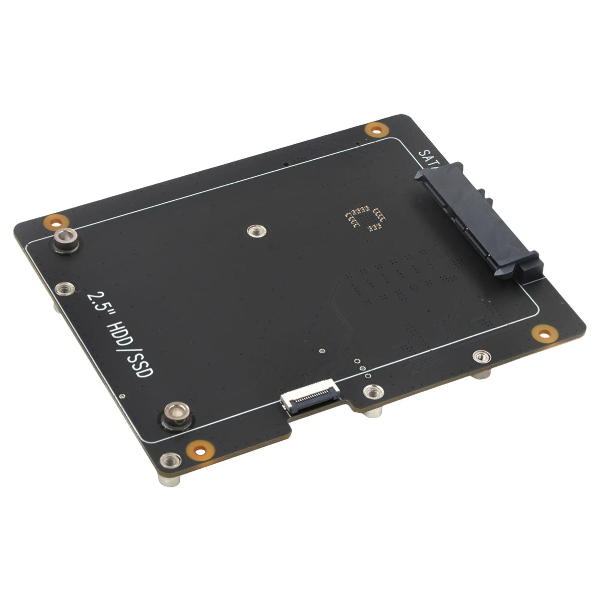 X1006 PCIe to 2.5" SATA SSD/HDD+M.2 2280 SSD Shield for Raspberry Pi 5 (NOT Support Boot From SSD)