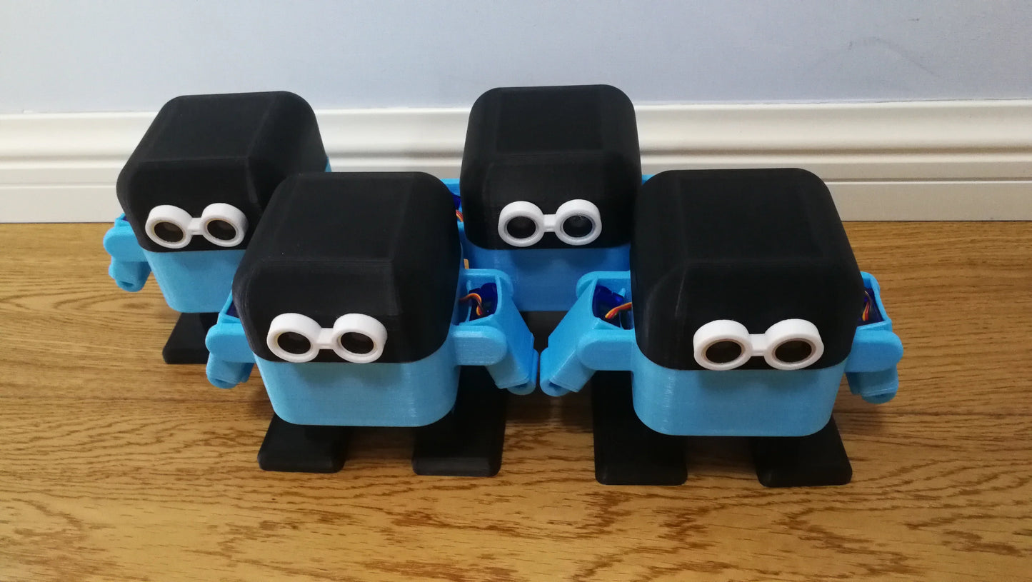 Custom Lonten  OTTO upgrade version of bipedal robot maker education graphics programming arduinos Manufacturer