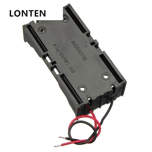 Custom Lonten DIY 2 Slot Series 18650 Battery Holder With 2 Leads Manufacturer