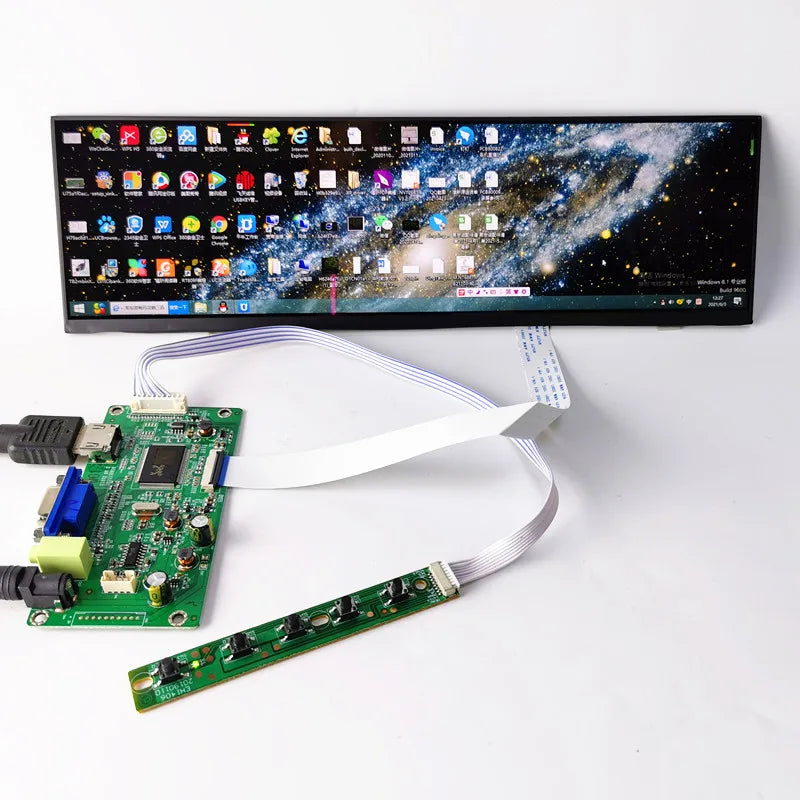 Custom 12.6" capacitive touch display module kit for /Raspberry Pi/Computer Temperature Manufacturer