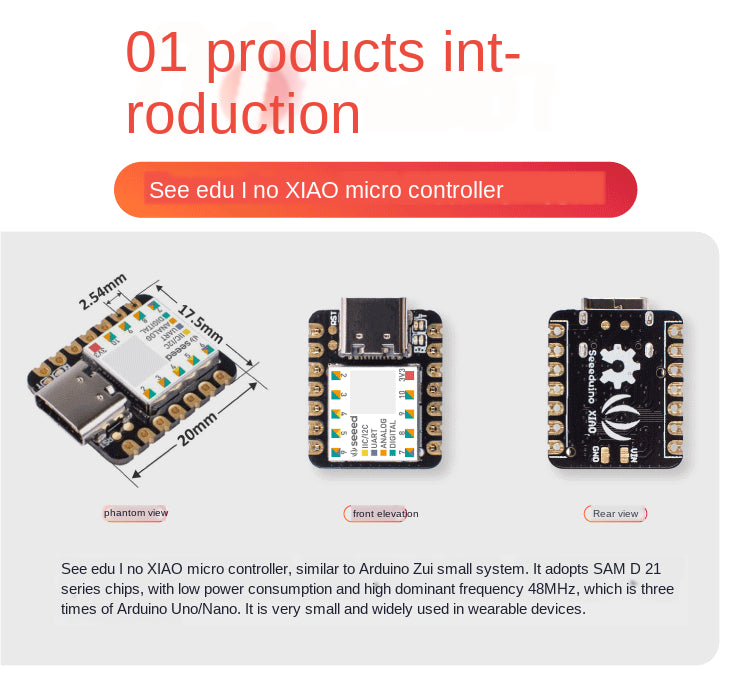 Nano Mainboard Seeeduo Xiao Board  Microcontroller Pro Mini  Custom PCB pcba testing jamma customize