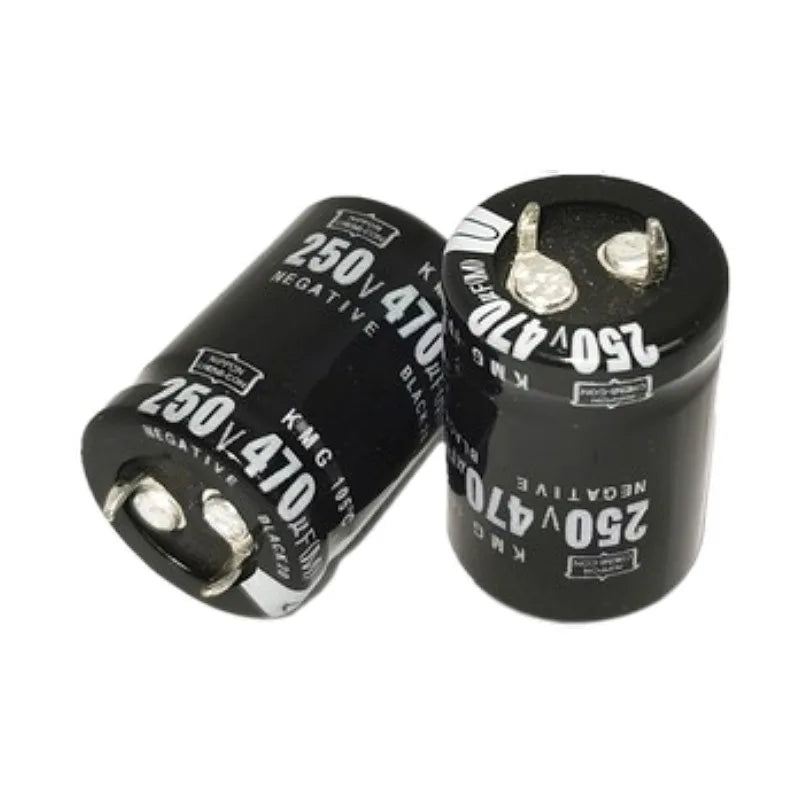 Custom high quality 250V470UF 22*30 22*40MM aluminum electrolytic capacitors 250V470UF 22x30/35/40 25x25/30/35/40MM Manufacturer