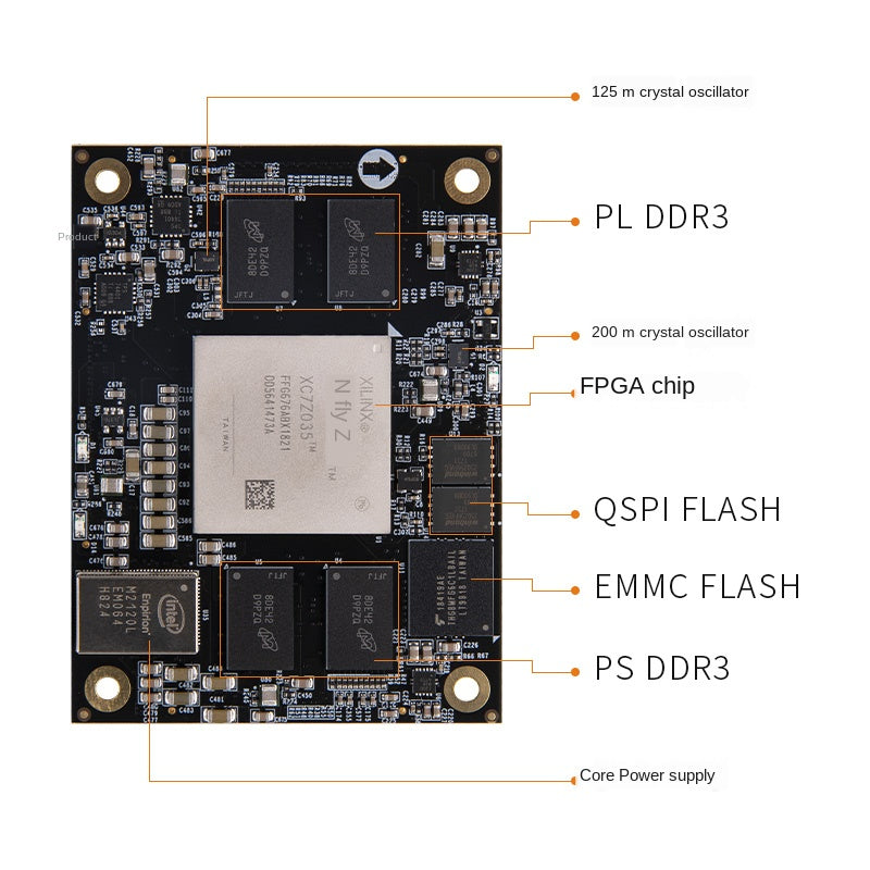 Custom PCB Core Board  Xc7z035 Xc7z100 Industrial Alinx Black and Golden Ac7z035 Ac7z100 flexible keyboard pcba