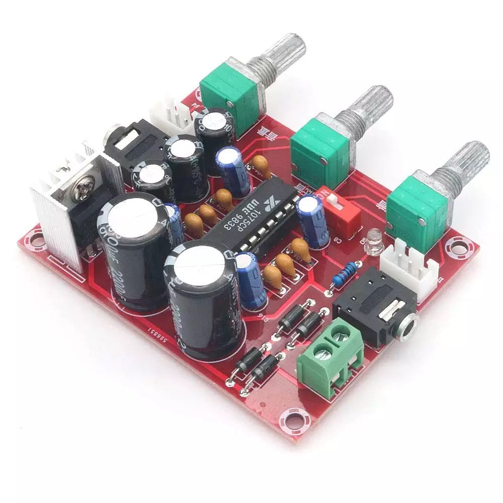 XR1075 Preamp tone Board Audio treble bass adjustment equalizer Pre audio amplifier board  pcb assembly customize