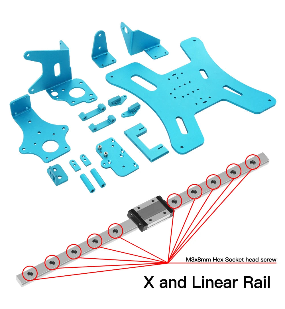 Custom Upgrade Kit BLV 3d Printer Including Gates X/Ybelts Screws And Aluminum Plates, Brand Linear Rails For Ender 3 Pro Manufacturer