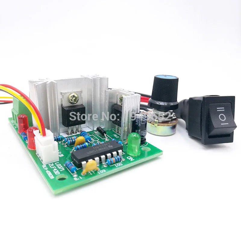 Custom 10V 12V 24V 36V PWM DC controller with Positive inversion switch PWM DC controller for DC motor speed controller 150W Manufacturer