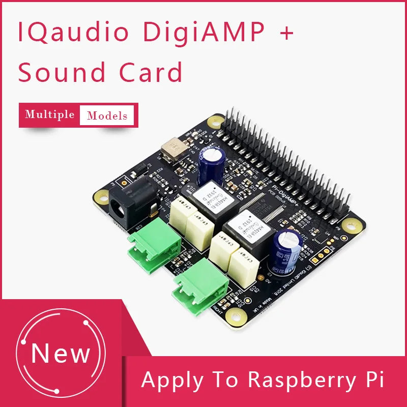 Custom IQaudio DAC+/DAC Pro/DigiAMP+/Codec Zero For Raspberry Pi Audio Supports With All Raspberry Pi Molde Manufacturer