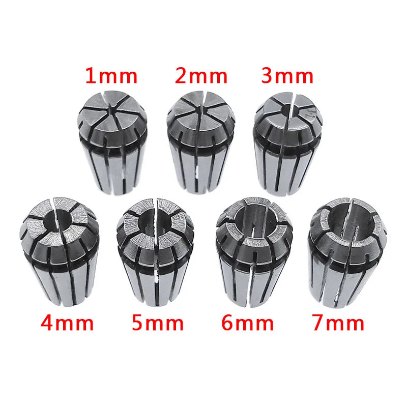 Custom ER11 spring chuck 1/2/3/4/5/6/7mm spring collet tool holder for CNC engraving machine&milling lathe 1/4 1/8 Manufacturer
