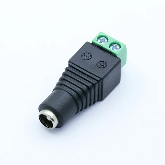 Custom 10Pcs 12V 2.5 x 5.5mm 5.5*2.5mm DC Power Male Plug Jack Adapter Connector Plug for CCTV single color LED Light Manufacturer