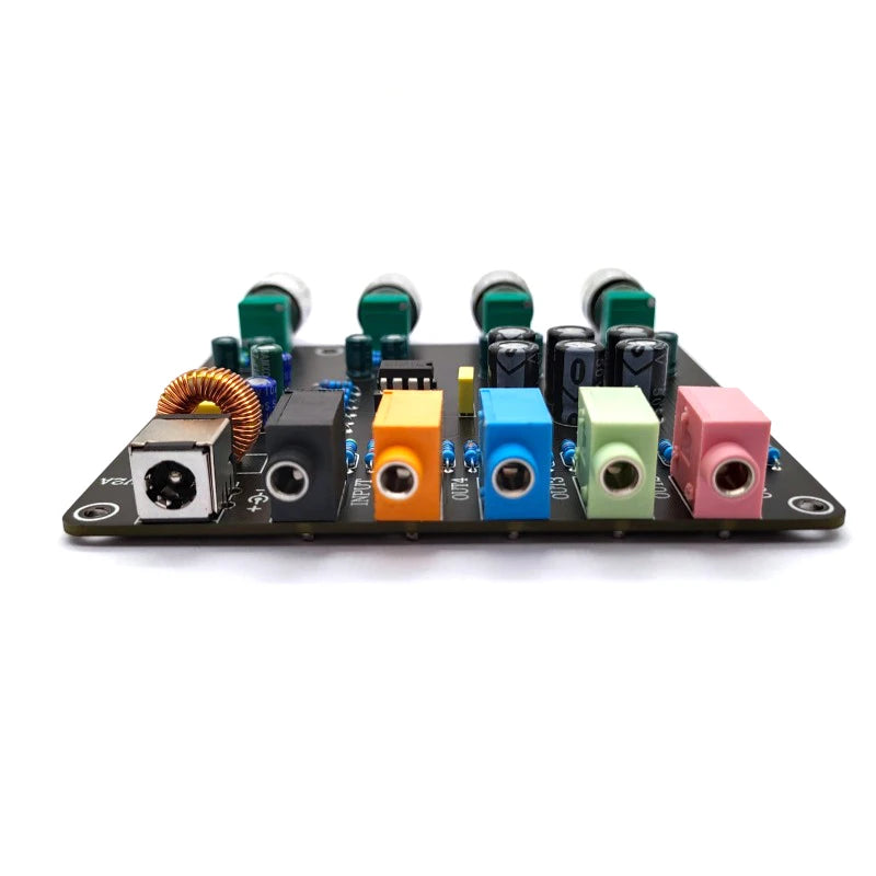 Custom 1 Input 4 Output AUX Hub Audio Distributor Signal Selector Switch Audio Source Switcher For Amplifier Board pcb assembly Manufacturer