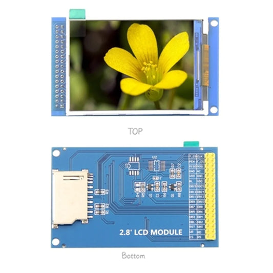 Custom 2.8 inch TFT LCD color touch screen module with PCB compatible atomic 34P LCD interface Manufacturer