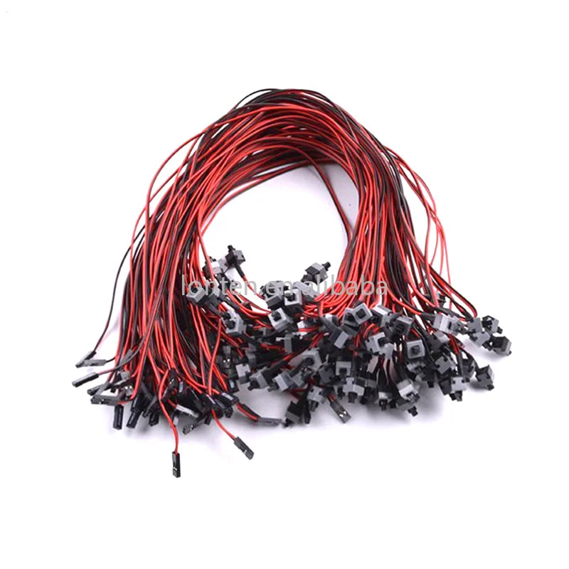 Custom Custom 50cm Long Power Button Switch Cable for PC Switches Reset Computer Power Momentary Automatically Reset Push Button SW Manufacturer