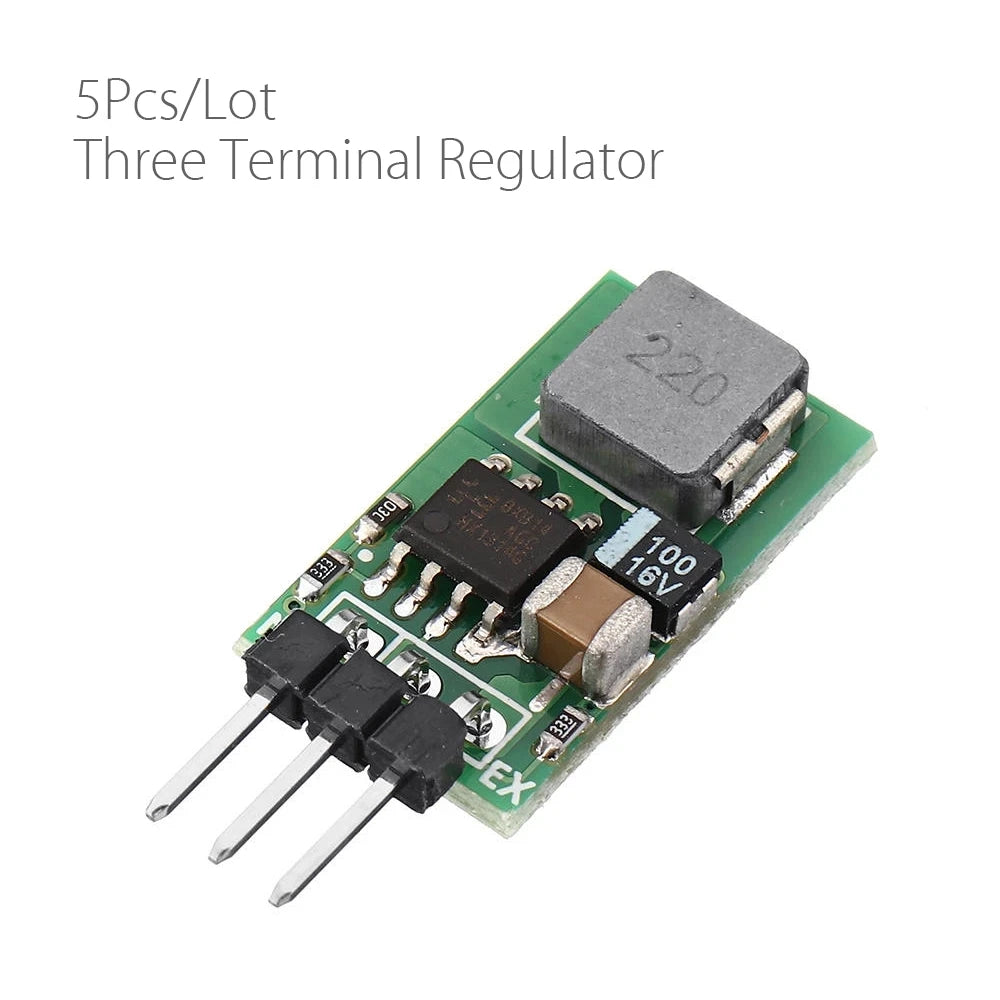 Custom 5pcs/lot Three Terminal Regulator 5V 1A Voltage Regulator Tube DC5.5-32V Input High Efficiency Replacement lm7805 Module Manufacturer