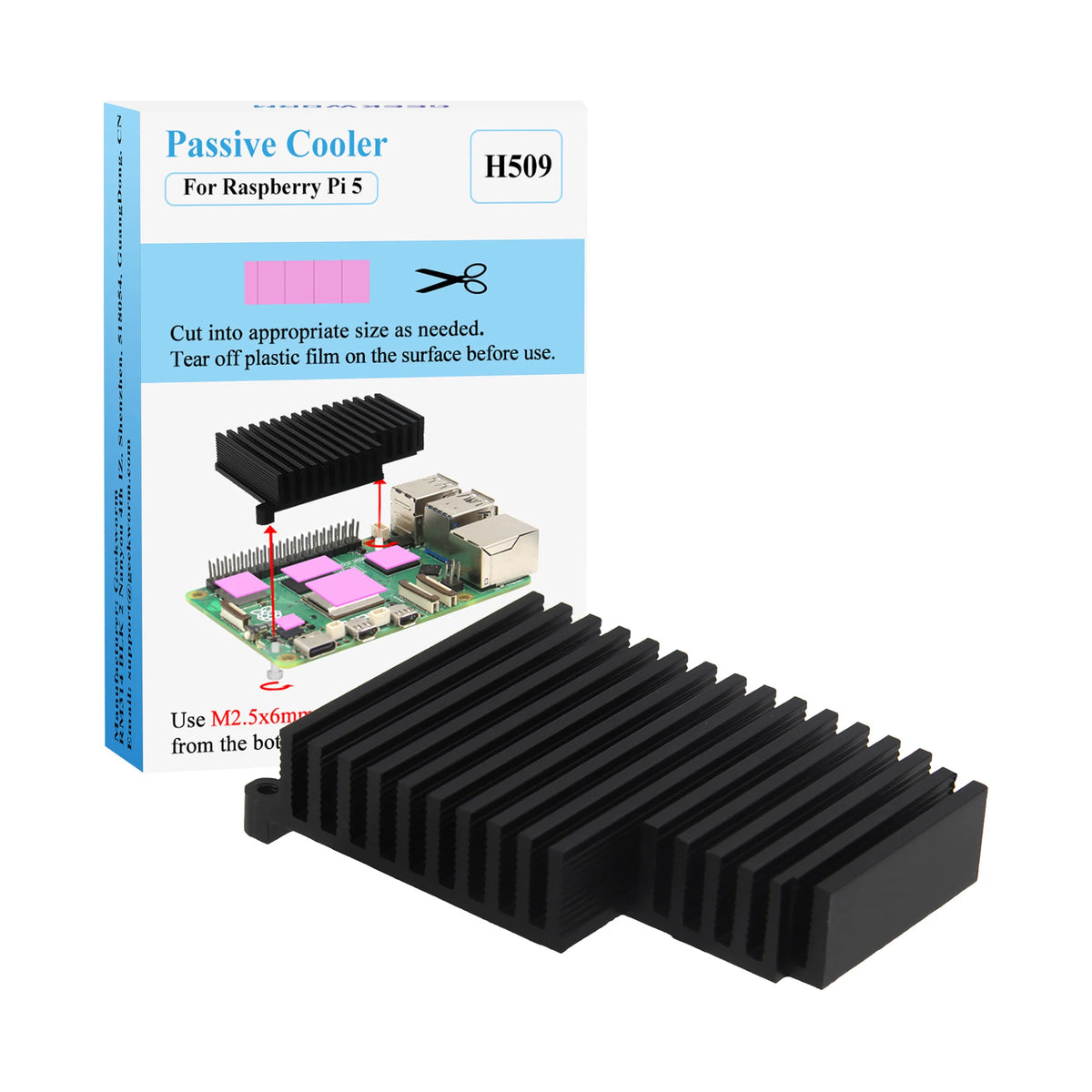Custom Raspberry Pi 5 Passive Cooler H509 Heatsink