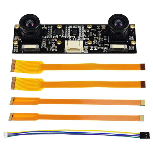 8MP Stereo Camera AI Projects for NVIDIA Jetson Nano Orin Developer Kit B01 Raspberry Pi 5 CM4 Expansion Board Accessories