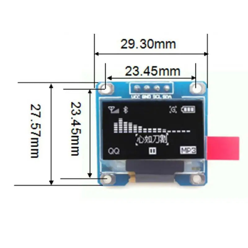 Custom Lonten Yellow- blue double color white 128X64 OLED LCD LED Display Module For arduino 0.96" I2C IIC Communicate Manufacturer