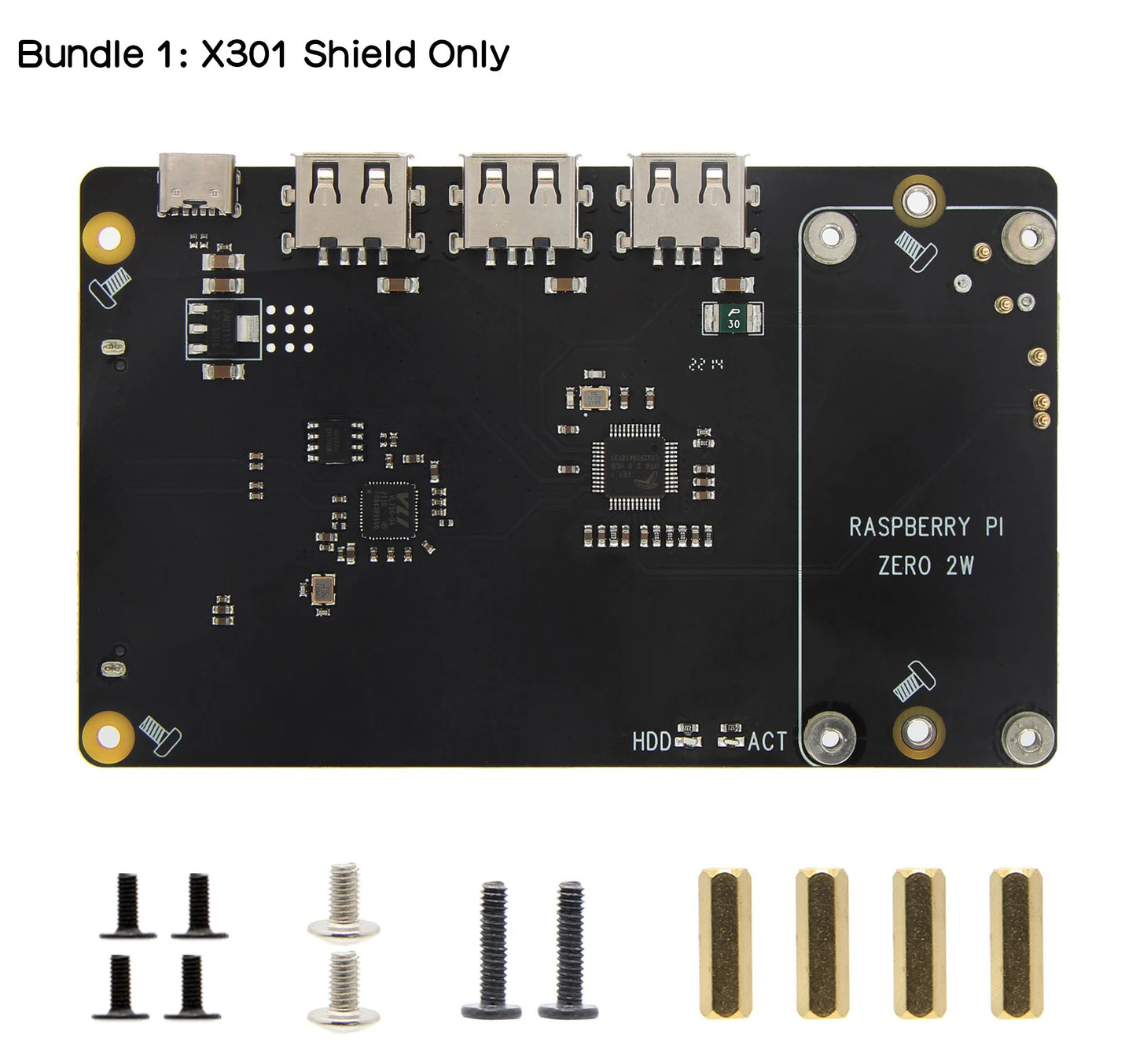 Custom X301 2.5 &quot;Sata Hdd/Ssd Nas Storage Uitbreidingskaart Usb Hub Voor Raspberry Pi Nul 2 W / Zero W Manufacturer