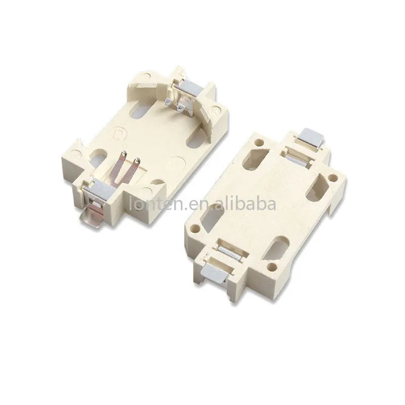 Custom 10PCS CR1220 CR1225 CR2025 CR2032 Button Battery Ibuw Socket Holder Battery Storage Box 2025 2032 Battery Organizer Manufacturer