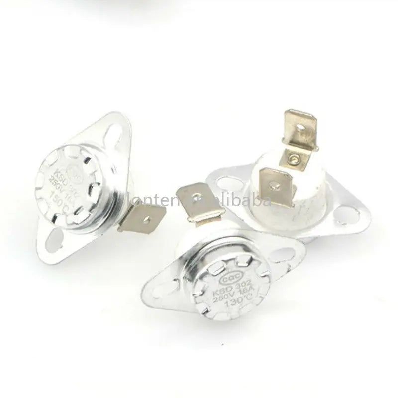 Custom 2Pcs KSD302 16A 250V 40-130 degree Ceramic KSD302 Normally Closed Temperature Switch Thermostat 85 Degrees 90 C 45C Manufacturer