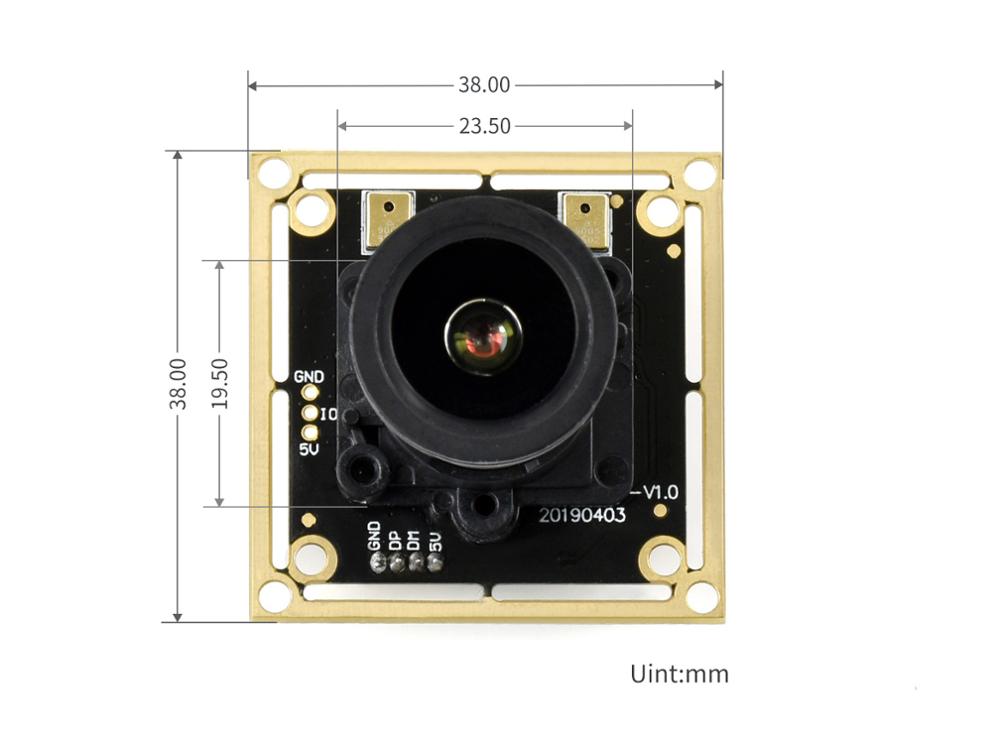 IMX335 5MP USB Camera (A) 5MP 2592x1944,Large Aperture, 2K Video Recording, Plug-and-Play Driver Free Custom PCB customize