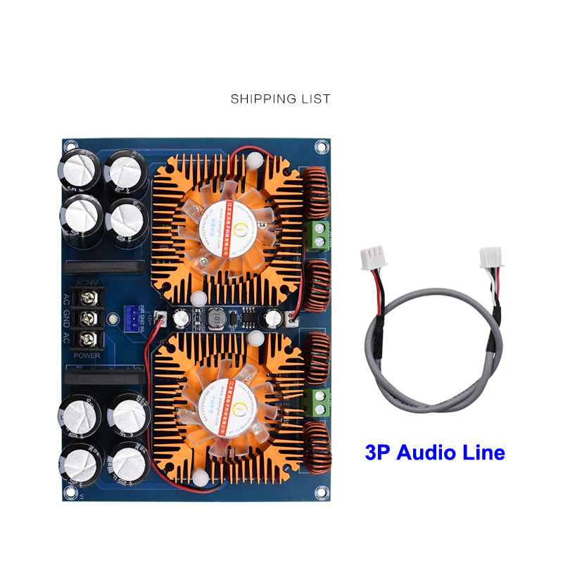 2*420W Audio Amplifier Board TDA8954TH Class AD Power Stage Audio Amplifier Board Dual Channels Stereo Home pcb assembly Customize