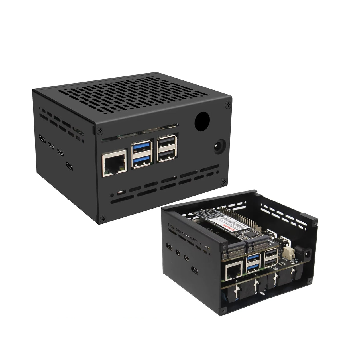 X1202-C1 Metal Case for Raspberry Pi 5 & X1202 UPS Board