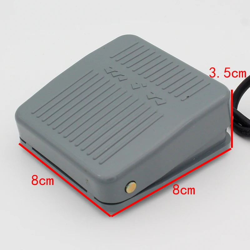 Custom Promotion! 0-400V Footswitch Foot Momentary Control Switch Electric Power Pedal SPDT Grey Manufacturer