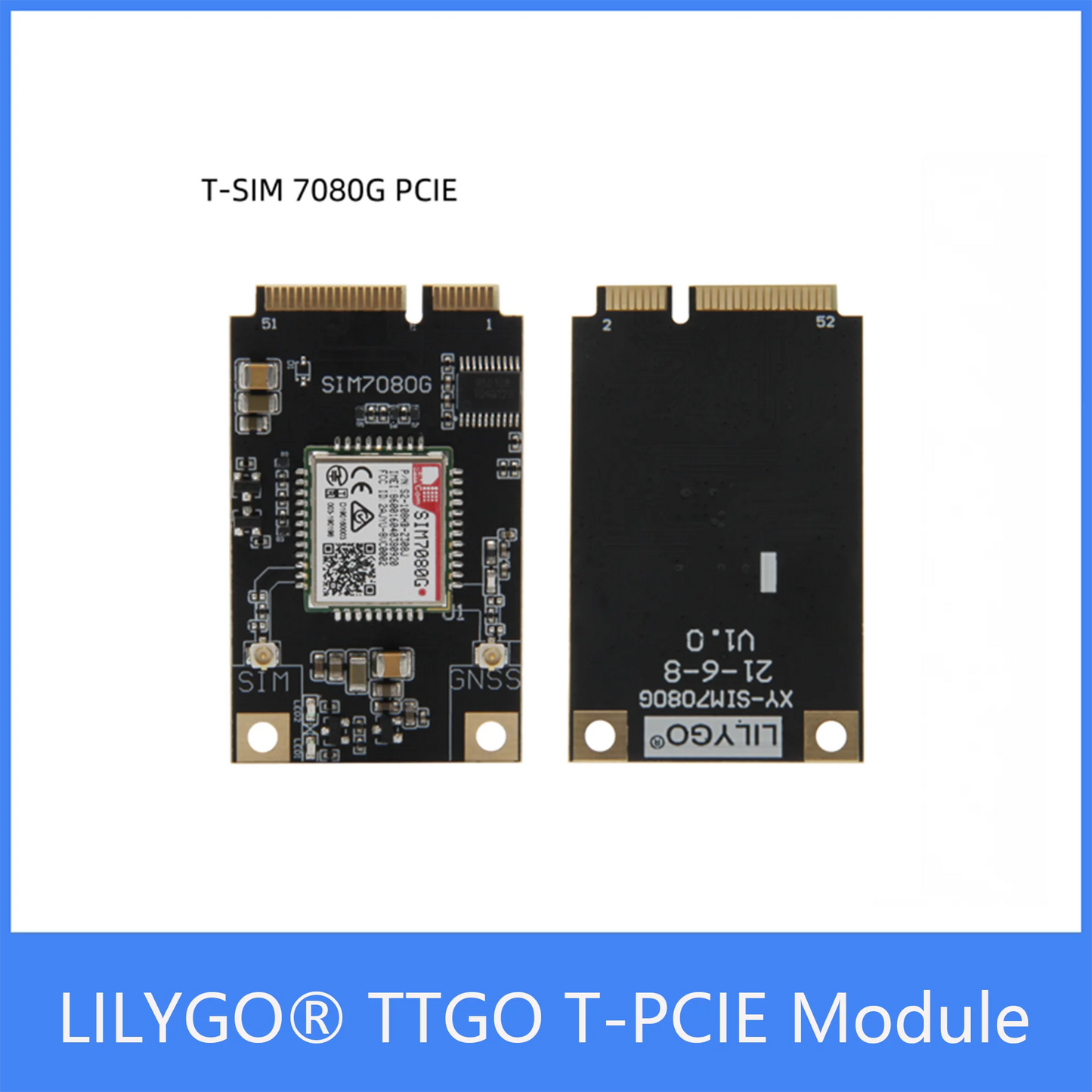 Custom TTGO T-PCIE Module ESP32 Chip Support WIFI BT Nano Card SIM Series Composable Development Board Manufacturer