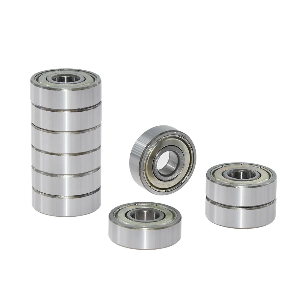 Custom 4pcs/lot Ball  Bearing 608zz 608 2RS 8X22X7 Single Row Deep Groove Steel Sealed Flanged Pulley Miniature Wheel 3D Printers Parts Manufacturer