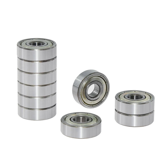Custom 4pcs/lot Ball  Bearing 608zz 608 2RS 8X22X7 Single Row Deep Groove Steel Sealed Flanged Pulley Miniature Wheel 3D Printers Parts Manufacturer