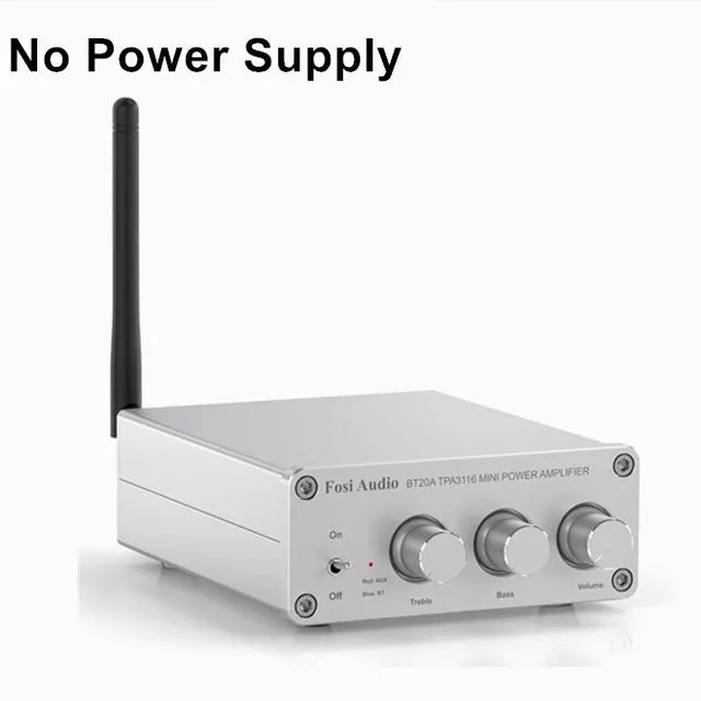 Custom Audio BT20A  TPA3116D2 Sound Power Amplifier 100W Mini HiFi Stereo Audio Class D Amp Bass Treble For Speakers Manufacturer