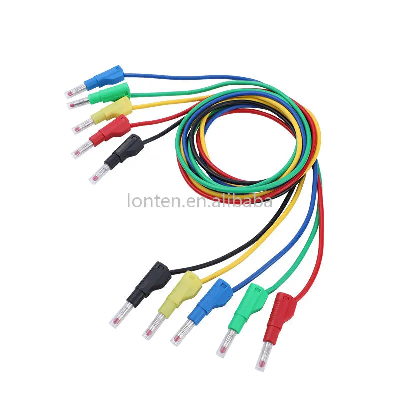 Custom Custom 4mm Safety Banana Plug Soft Silicone Test Line High Voltage Transparent Sheath Short Wiring Multi-meter Plug Retractable Manufacturer