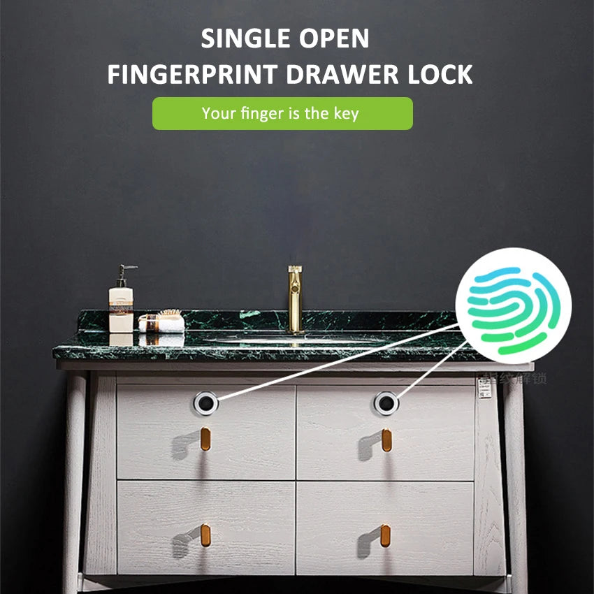 Custom Lonten office furniture Mini SmartKeyless Electronic Biometric wardrobe door drawer fingerprint Smart Lock Manufacturer
