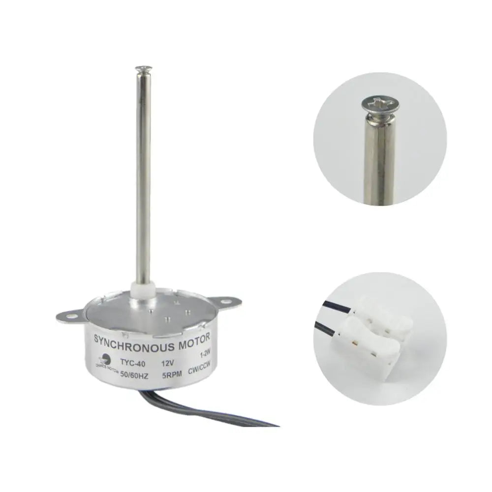 Custom  Synchronous Motor TYC-40 AC 12V 110V 5RPM DC Motor Micro Electric Motor for Halloween Christmas Decoration Manufacturer