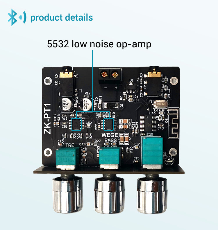NE5532 Tone Preamplifier -Compatible Board Audio Equalizer Wireless Receiver Preamp Aux Pre Amplifier Aux DC5-24V pcb assembly customize