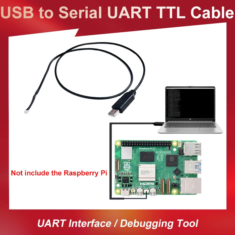 Raspberry Pi 5 Terminal USB to Serial TTL Debugging Cable for RPI5 Pi5