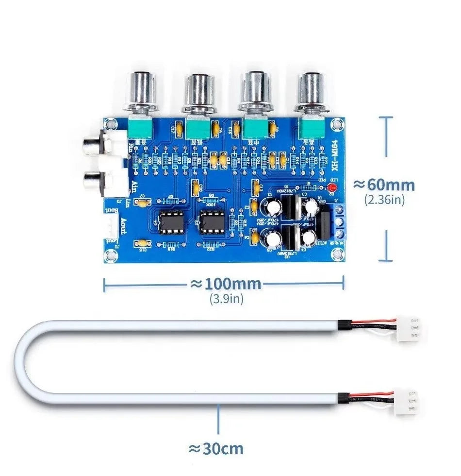 Custom NE5532 tone Preamplifier Board Audio equalizer Preamp Tone Control Pre audio amplifier board pcb assembly Manufacturer