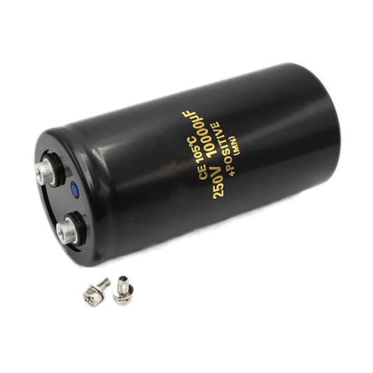 Custom 1/PCS 250V10000UF 63.5*130MM 10000UF 250V Bolt/Screw Foot Audio Filter Electrolytic Capacitor Manufacturer