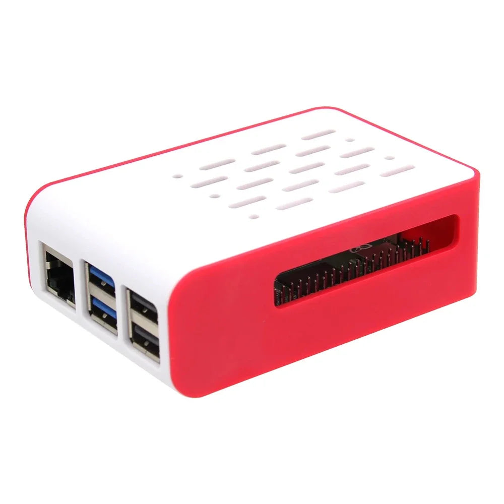 for Raspberry Pi 5 ABS Case Support Active Cooler & X1003 PCIe to M2 NVMe Shield Wall Mountable