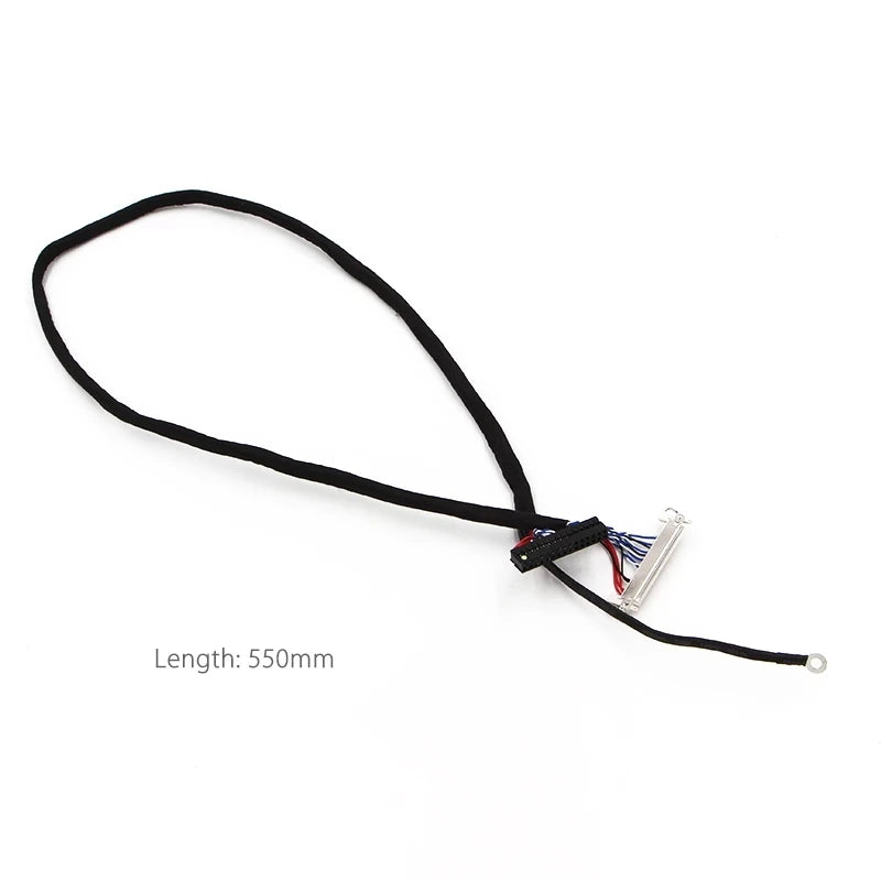 Custom 400mm LVDS Cable FIX-30P-D8 1ch 8-bit 30 pins 30pin single 8 line For 26-47 inch big screen panel 2 models Manufacturer