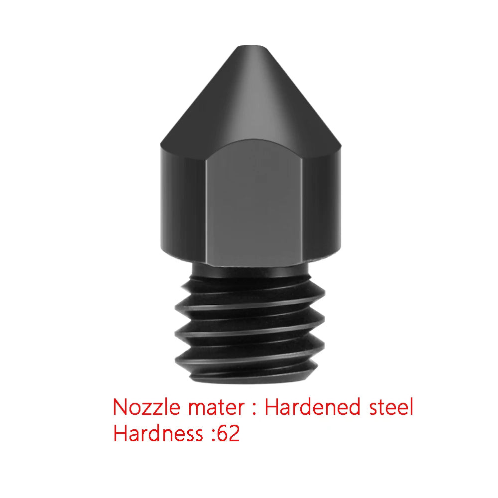 Custom MK7 MK8 Nozzle Super Hard Steel Mold Steel Corrosion-Resistant Extruder Threaded 1.75mm 3D Printer Nozzle for Ender3 Pro Manufacturer