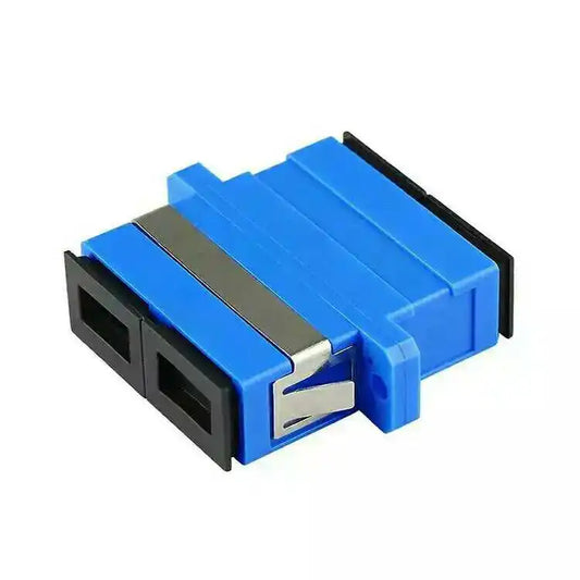 Custom 100PCS SC UPC Duplex single-mode Fiber optic Adapter SC Optical fiber coupler SC UPC Fiber flange SC connector Manufacturer