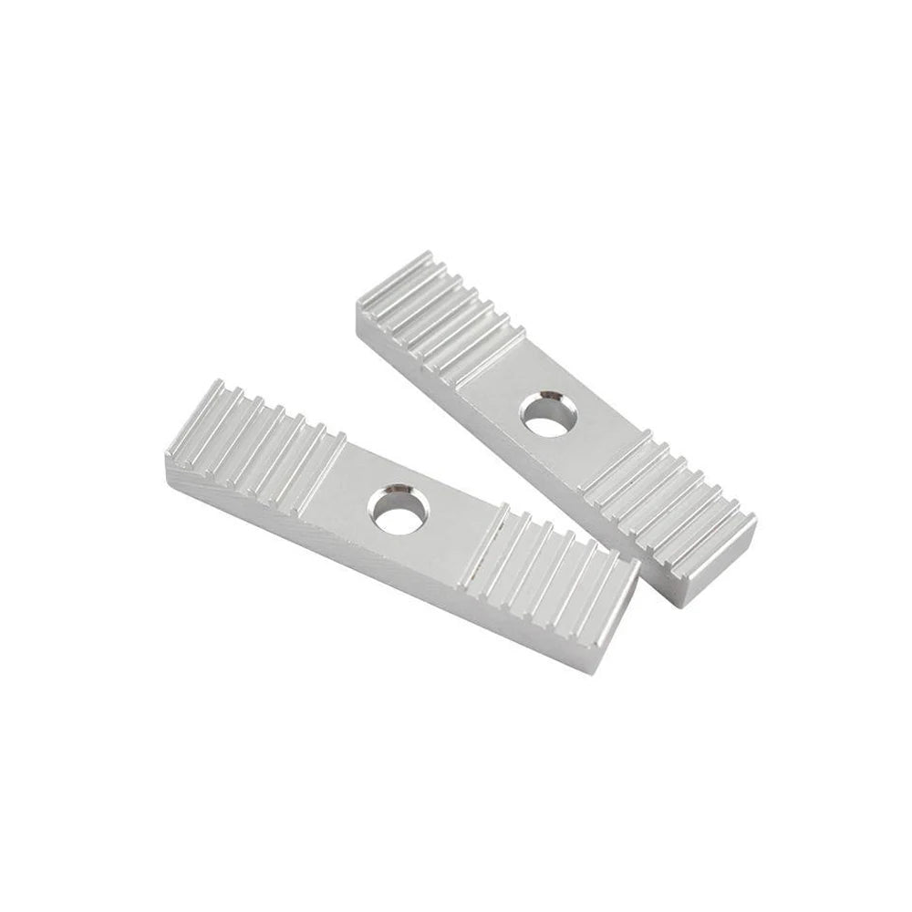 Custom 2pcs aluminum Alloy Tooth pitch 2mm Aluminum sheet Reprap GT2 Timing Belt Fixing Piece Clamp Fixed Clip 9*40mm CNC For Print Manufacturer