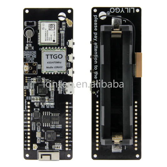 Custom TTGO T-Beam V1.1 IPEX ESP32 LORA 433/868/915/923MHZ WiFi Wireless BT Module GPS NEO-M8N IPEX 18650 Battery Holder Manufacturer